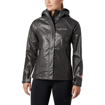 Columbia OutDry Ex Blitz Rain, Chamarras Negros Para Mujer | 456029-IJA